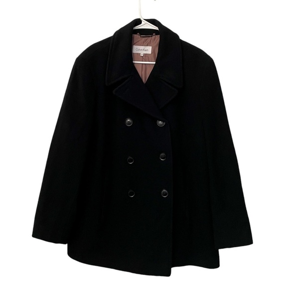 Calvin Klein Wool Cashmere Blend Jacket | Black | Size 1X - Picture 2 of 11